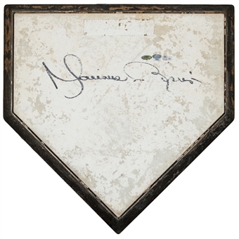2009 Mariano Rivera Game Used and Signed New York Yankees Bullpen Home Plate (MLB Authenticated & Steiner)